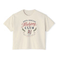 Mahjong Club Tee — "Anti-Social Mahjong Club" Women's Boxy T-Shirt